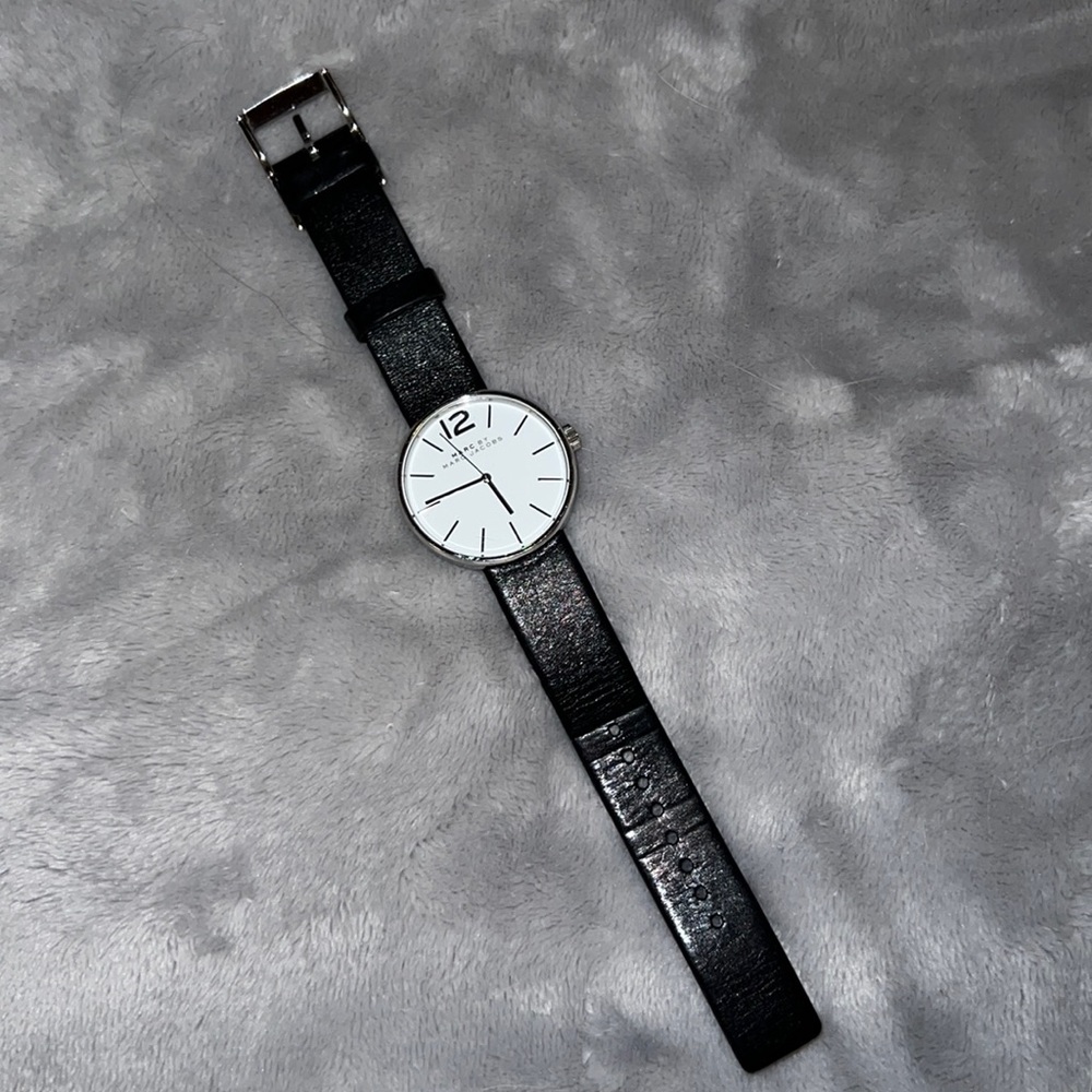 Marc by Marc Jacobs Silver and Black Modern Watch